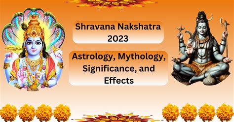 2023 Shravana Nakshatra Dates 